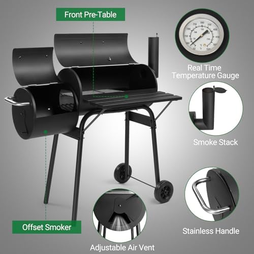Outvita Outdoor BBQ Charcoal Grill, Portable Camping Grill - Image 2