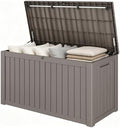 Outdoor Storage Waterproof Deck Box for Patio (180 Gallon, Grey) by Unknown