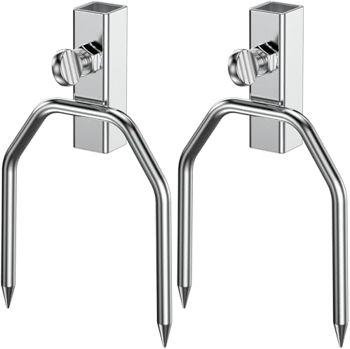 onlyfire 6104 Chromed Heavy Duty BBQ Rotisserie Meat Fork (1 Pair) by onlyfire