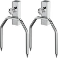 onlyfire 6104 Chromed Heavy Duty BBQ Rotisserie Meat Fork (1 Pair) by onlyfire