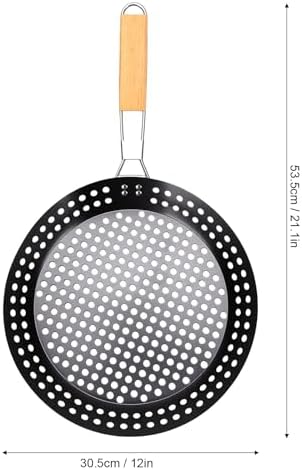 Diydeg Grilling Skillet, Stainless Steel Foldable Portable Camping BBQ Skillet with Round Even Heat Distribution, Durable Outdoor Cooking Tool, Grill Pan for Camping Outdoor Barbecue - Image 7