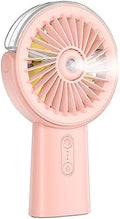Otlonpe Handheld Misting Fan Portable, Small Personal Hand Held Rechargeable Mist Fan Water Spray, 4000mAh Battery Operated Hand Mister Fans 3-Speed, 4-15 Hrs Runtime for Travel Home Office Outdoor by OTLONPE