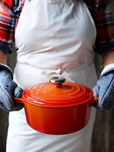 Le Creuset Enameled Cast Iron Round Dutch Oven, 9 qt., Flame - Image 6