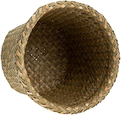 Outdoor Woven Storage Basket for Fruits and Vegetables Decorative and Practical Round Trash Holder for Home Restaurants and Hotels by SOESFOUFU