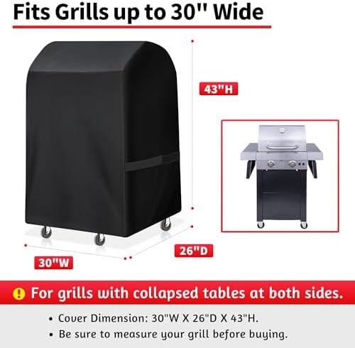 NEXCOVER Grill Cover- 30" Waterproof BBQ Grill Cover, Barbeque Cover Grill Cover for Outdoor Grill, UV Resistant Dustproof Barbecue Smoker Cover. - Image 2