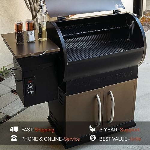 Z GRILLS Wood Pellet Grill Smoker with PID Control, Rain Cover, 700 sq. in Cooking Area for Outdoor BBQ, Smoke, Bake and Roast, 700D - Image 5