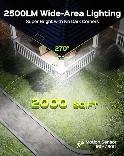 SUPERDANNY Solar Lights Outdoor Remote Control with 16.4ft Cable 1 Pack - Image 2