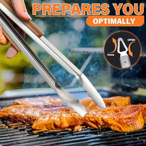 TIVOLI 4PCS Grilling Accessories Set - Heavy Duty BBQ Tool Set - Image 5
