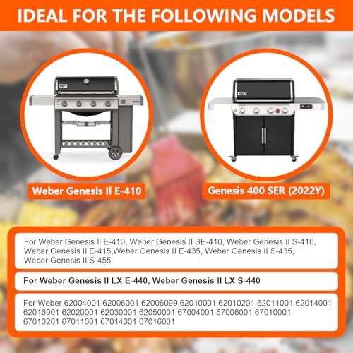 6789 Full Size Carbon Steel Griddle for Weber Genesis 400 Series Gas Grill - Image 4