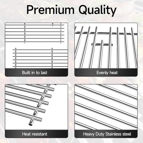 3pcs Stainless Steel Grill Grates for Charbroil, 16.94" x 24.94'' - Image 3