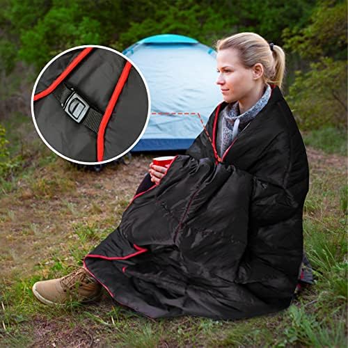 Outdoor Puffy Camping Blanket, Large Outdoor Blanket Waterproof, 55*79'' - Image 3