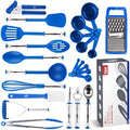 Kitchen Utensils Set, Cooking Utensil Set Kitchen Gadgets, Pots and Pans set Nonstick and Heat Resistant, 24 Pcs Nylon and Stainless Steel, Spatula Set, Apartment Essentials Kitchen Cookware Sets by Kaluns%C2%AE