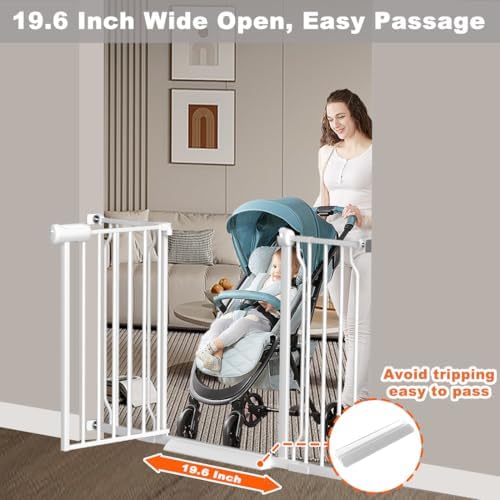 Fairy Baby 71.6-76.3 Inch Extra Wide Baby Gate for Long Doorways Auto-Close - Image 6