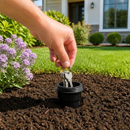 Realistic Sprinkler Head Key Hider, Outside Hide a Key Storage, M - Image 4