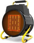Buyplus Outdoor Heaters for Patio, 1500W Portable Garage Heater with Overheat Protection & 3S Fast Heating, Non-Slip Cushion, Electric Space Heater for Patio, Garage, Bedroom, Office, Black by Buyplus