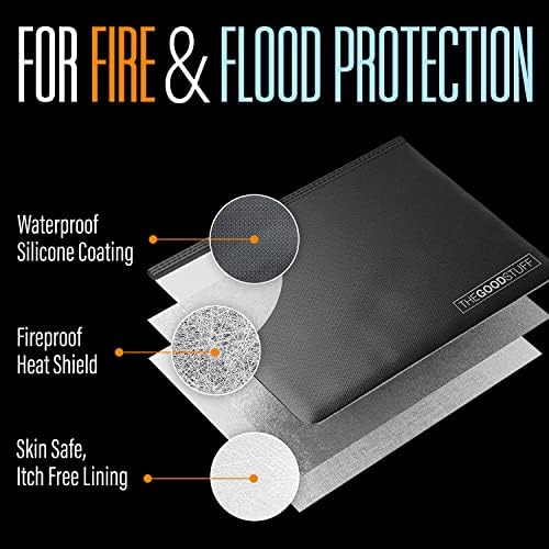Fireproof Document Pouch (10"x13")- Protect Cash with a Fire Safe Money Bag - Image 4