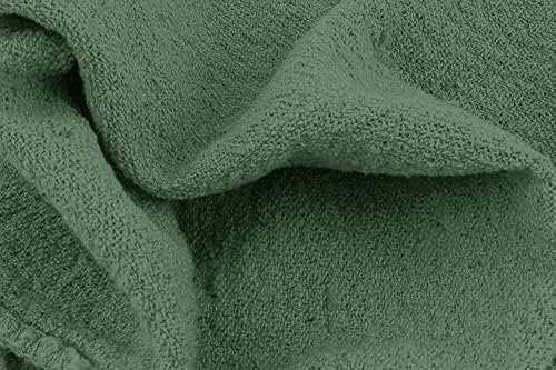 Avalon Towels Cotton Shop Rags – (Pack of 50) Size 12x14 Inches Cleaning Rags – Absorbent Shop Towels and Multipurpose Cleaning Towels for Automobiles, Industries, Garage and Homes (Green) - Image 2