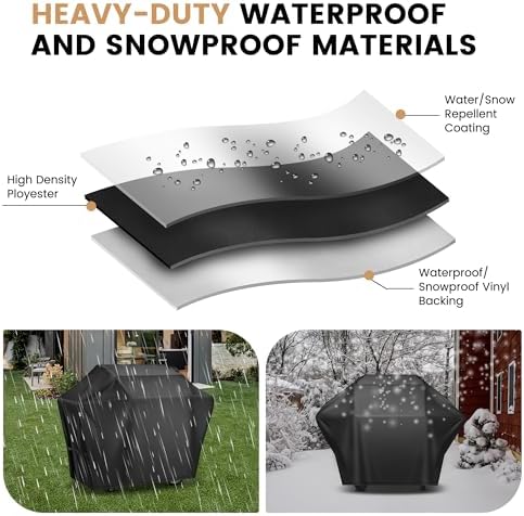 Grill Cover 52 Inch for Outdoor Grill, Waterproof＆UV-Proof Gas Grill Cover - Image 4