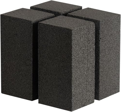 Grill Cleaning Brick 4-Pack – Non-Toxic, Chemical-Free Commercial Grade Pumice Grill Cleaner Blocks for BBQ Grates, Flat Top Griddle & Burnt Grease Removal by Unknown
