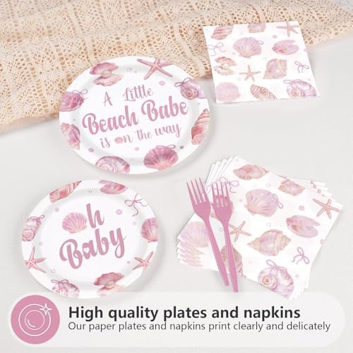 96Pcs Under The Sea Seashell Party Supplies Girls Kids Serves 24 - Image 4