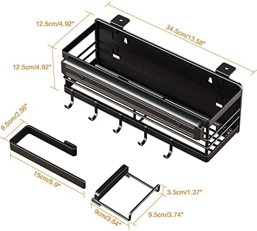 LIVOD Griddle Caddy - Magnetic Tool Holder for Blackstone Grills (17"-36") with Paper Towel Holder & Knife Rack - Image 2