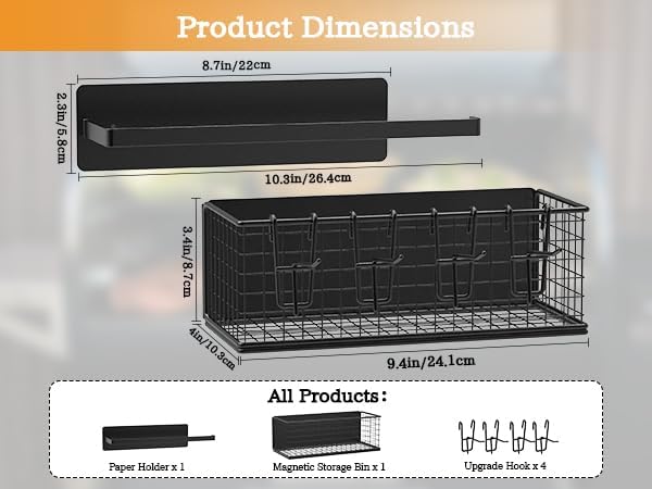 1 Pack Magnetic Storage Bin and Paper Towel Holder for Traeger Smoker Grill - Image 4
