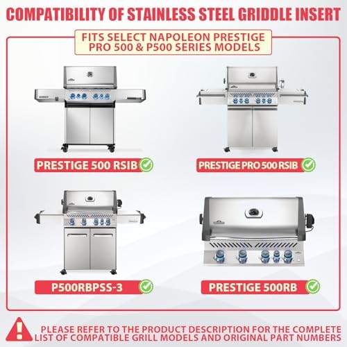 Griddle Insert for Napoleon Prestige PRO 500 & Built-in P500 Series Grills - Image 2