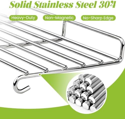 Warming Rack for Weber 66044 Genesis II/II LX 300 Series GS4 Replacement Parts E-310 E-315 E-330 E-335 S-310 S-335 Gas Grill Grate Stainless Steel 304 BBQ - Image 2