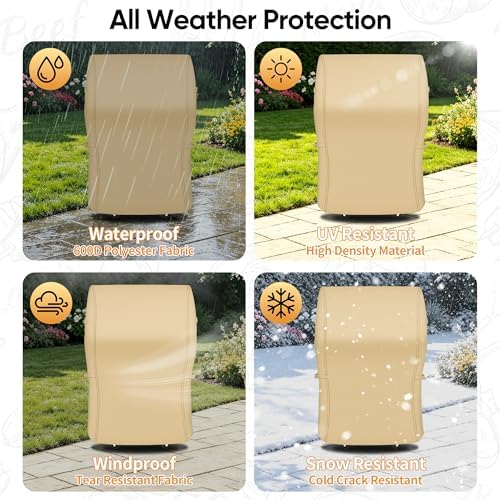 NEXCOVER Grill Cover, 30 Inch Waterproof BBQ Cover, 600D Heavy Duty Gas Grill Cover, Fade Resistant, Rip Resistant Barbecue Cover for Weber,Brinkmann, Char Broil, Holland, Jenn Air - Image 5