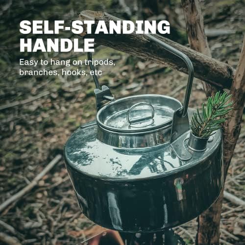 Fire-Maple Antarcti Camping Kettle Stainless Steel Camp Tea Pot, 1L - Image 2