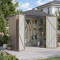 Patiowell 6x4 FT Storage Shed, Brown by Patiowell