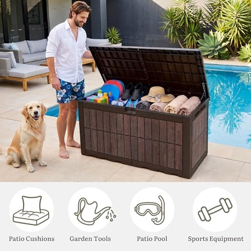 YITAHOME 134 Gallon Large Deck Box - Image 6