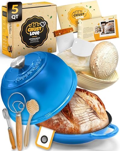 CRUSTLOVE 5 QT Bread Oven for Sourdough Baking with Lid & Baking Tool Set by CRUSTLOVE