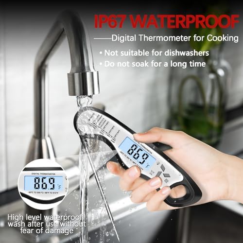 Cooking Thermometer，IP67 Waterproof Meat Thermometer Digital - Image 6