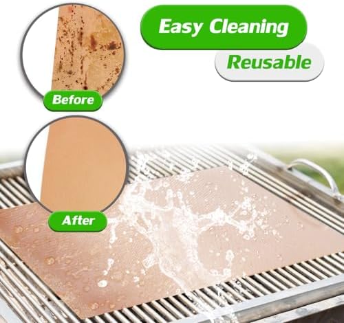 Set of 6 Copper Grill Mats for Outdoor BBQ Grill - Image 6