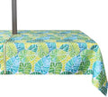 EHouseHome Outdoor and Indoor 60x84 inch Tablecloth with Umbrella Hole and Zipper, Waterproof Zippered Patio Table Cloths, Spring/Summer Table Covers for Backyard Circular Table/BBQs/Picnic by EHouseHome