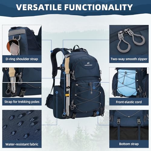 Maelstrom 40L Waterproof Hiking Backpack, Lightweight Travel Daypack - Image 3