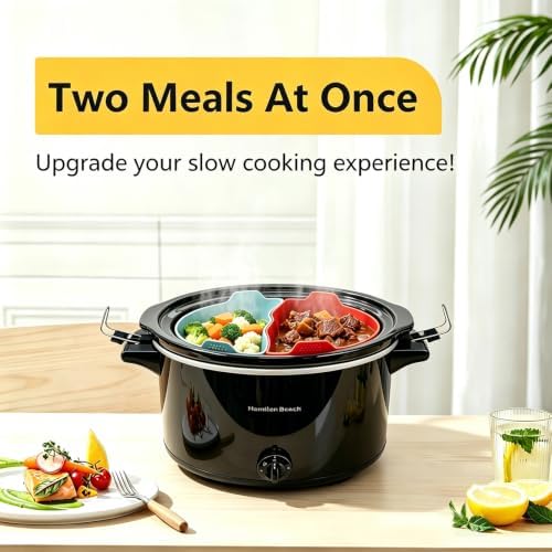 Magikichen 10 Quart Silicone Crock pot Liners,Slow Cooker Liners, Oval Reusable Crock pot Divider Insert,BPA-Free, Dishwasher Safe - Image 4