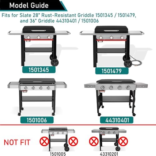 ZJYWSCH Grill Cover for Weber Slate 28" Griddle Outdoor Waterproof 600D Heavy Duty Webber Slate 28 inch Flat Top Rust-Resistant Griddle Grill Cover with Straps - Image 6