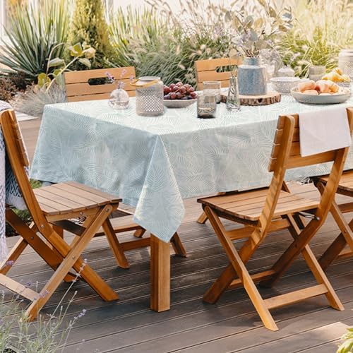 Outdoor Tablecloth with Umbrella Hole Umbrella Tablecloth Patio Tablecloths with Zipper for Courtyards, Terraces, and Beaches 60 x 84 in - Image 2