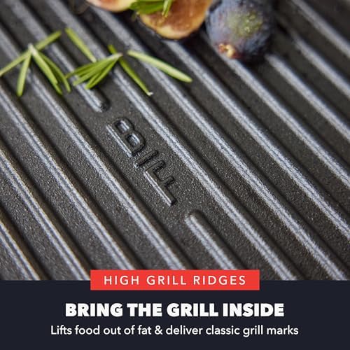 GreenPan x Bobby Flay 11" Pre-Seasoned Cast Iron Square Grill Pan - Image 6