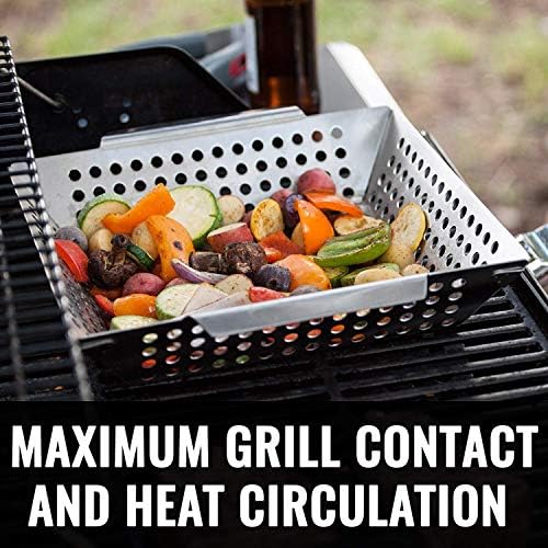 Grillaholics Vegetable Grill Basket for Outdoor Grill - Image 6