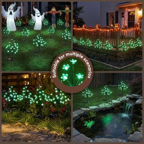 2 Pack Solar Halloween Lights Outdoor Waterproof Halloween Decorations - Image 6