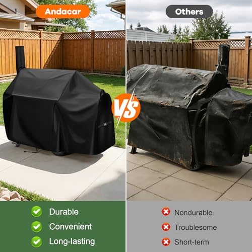 Charcoal Grills Cover 65" for Oklahoma Joe's Longhorn Offset Smoker - Image 6