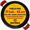 Paelluxe Paella Pan Enameled No-Rust Steel Skillet - 17 Inch, 10 Servings by Paelluxe