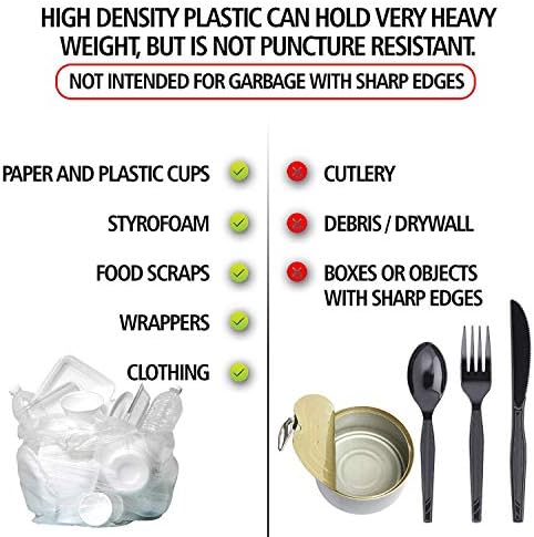 Aluf Plastics 7-10 Gal Clear Trash Bags, 8 Micron (EQ.), 24" x 24" (1000 Pk) - Image 3