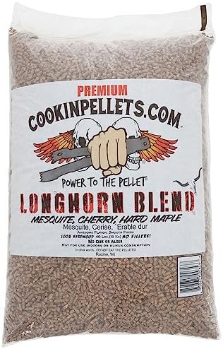 CookinPellets 40-Pound Longhorn Blend Premium Natural Grill Smoker Smoking Mesquite/Cherry/Maple Hardwood Wood Pellets, (5 Pack) - Image 2