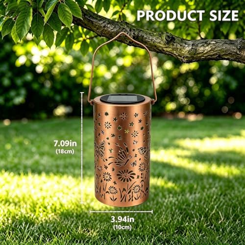 Butterfly Colorful Solar Lantern Outdoor Waterproof, Garden Gift - Image 4