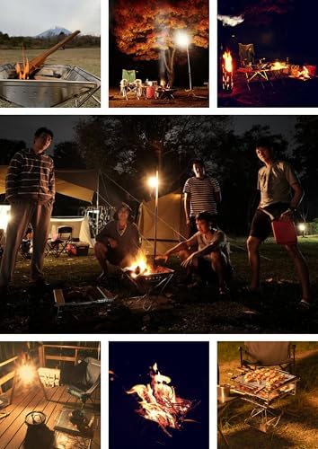 CAMPINGMOON Large Portable Fire Pit Grill Wood Burning MT-045 - Image 6