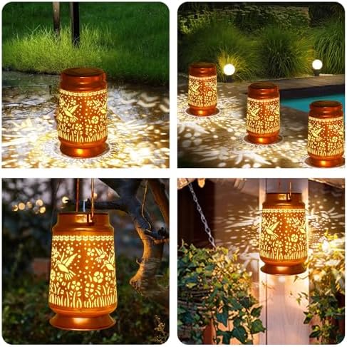 Solar Lanterns Outdoor Waterproof Gifts for Women Grandma Gifts - Image 5